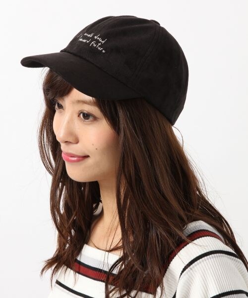 Heather（ヘザー）の「フェイクスエードCAP（帽子・オフホワイト/ブラック/レッド・FREE）」の10枚目の写真