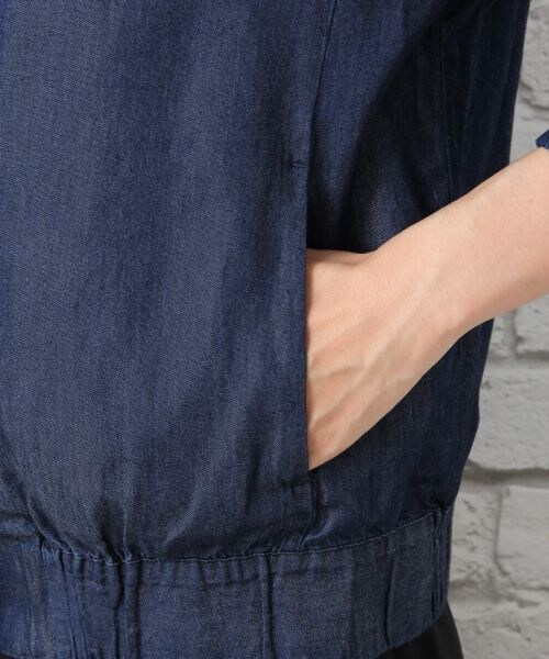 LEPSIM（レプシィム）の「スタンドネックブルゾン（ジャケット/アウター・カーキ/ブルー・M/L）」の12枚目の写真