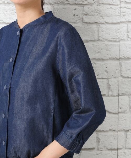 LEPSIM（レプシィム）の「スタンドネックブルゾン（ジャケット/アウター・カーキ/ブルー・M/L）」の10枚目の写真