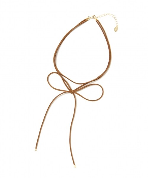 LOWRYS FARM(ローリーズファーム)の「2レンリボンチョーカー(アクセサリー・ブラック/レッド/ブラウン・ナシ)」の2枚目の写真