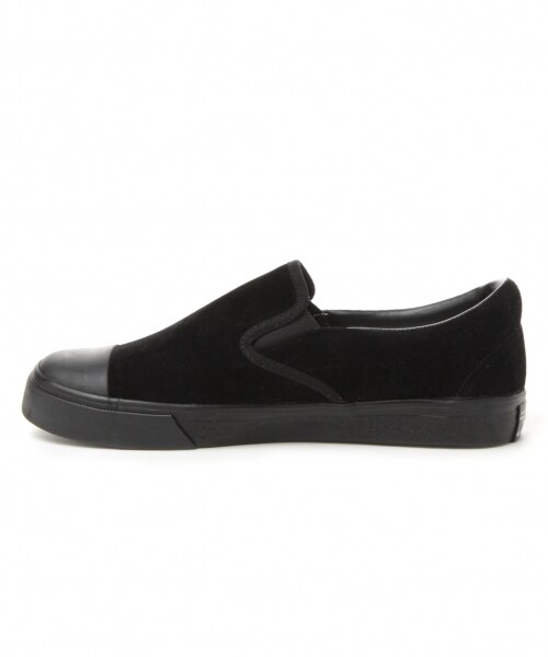 RAGEBLUE（レイジブルー）の「キャップトゥスリッポンスニーカー（シューズ・ブラック/グレー/ベージュ/ブラウン・M(26~27)/L(27~28)）」の6枚目の写真