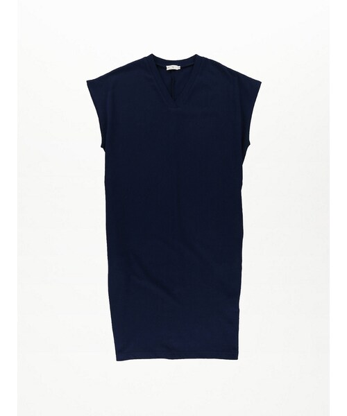 koe（コエ）の「・Vネックサックワンピース（ワンピース/ドレス・レディース・ダークグレー/ネイビー・S/M/L）」の2枚目の写真