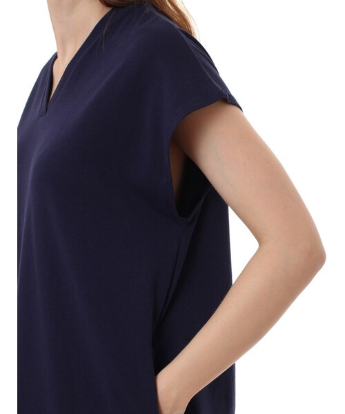 koe（コエ）の「・Vネックサックワンピース（ワンピース/ドレス・レディース・ダークグレー/ネイビー・S/M/L）」の8枚目の写真