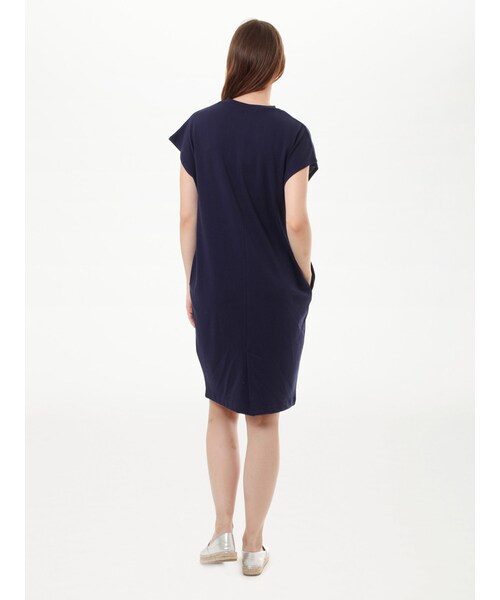 koe（コエ）の「・Vネックサックワンピース（ワンピース/ドレス・レディース・ダークグレー/ネイビー・S/M/L）」の6枚目の写真