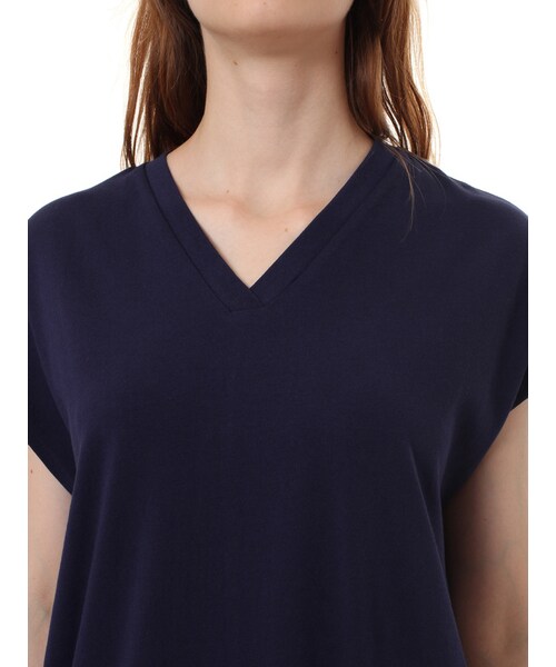 koe（コエ）の「・Vネックサックワンピース（ワンピース/ドレス・レディース・ダークグレー/ネイビー・S/M/L）」の7枚目の写真