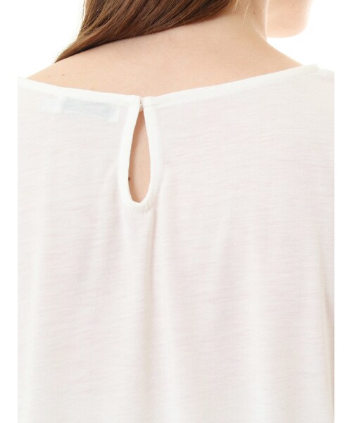 koe（コエ）の「・袖口ギャザーブラウス（トップス・レディース・オフホワイト/杢ライトグレー/ブラック/ネイビー・S/M/L）」の11枚目の写真