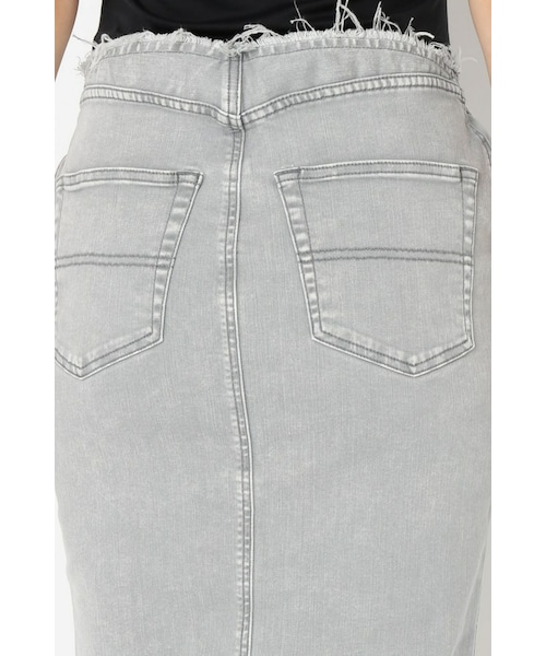 Deuxieme Classe ハイストレッチスカート 38 グレー Deuxieme Classe ハイストレッチスカート 38 グレー