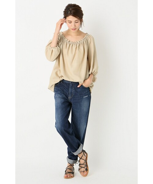 FRAMeWORK（フレームワーク）の「Ten/P ギャザーブラウス ツイカ