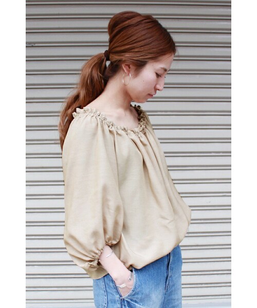 FRAMeWORK（フレームワーク）の「Ten/P ギャザーブラウス ツイカ