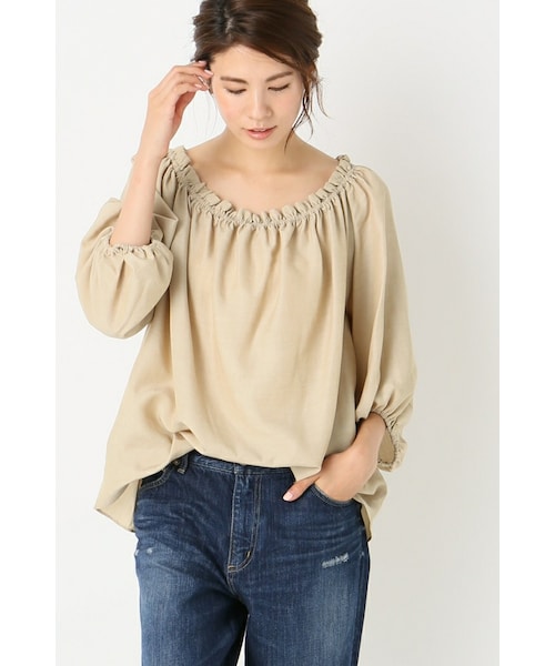 FRAMeWORK（フレームワーク）の「Ten/P ギャザーブラウス ツイカ