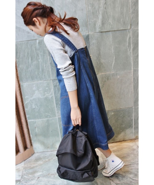 IENA（イエナ）の「《追加2》デニムトラペーズワンピース◆（ワンピース/ドレス・ブルー A・36/38）」の14枚目の写真