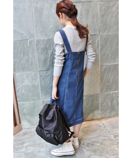 IENA（イエナ）の「《追加2》デニムトラペーズワンピース◆（ワンピース/ドレス・ブルー A・36/38）」の15枚目の写真