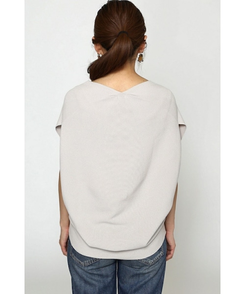 【美品】 イエナ コットンストレッチコクーンVネックプルオーバー ニット IENA(イエナ)の「コットンストレッチ コクーンVネックプル