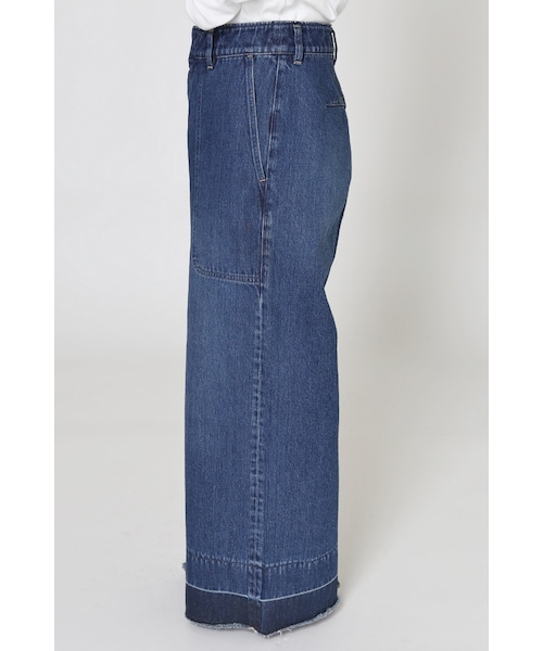 IENA(イエナ)の「《追加2》カットオフワイドデニムパンツ◆(パンツ・ブルー A・34/36/38/40)」の5枚目の写真