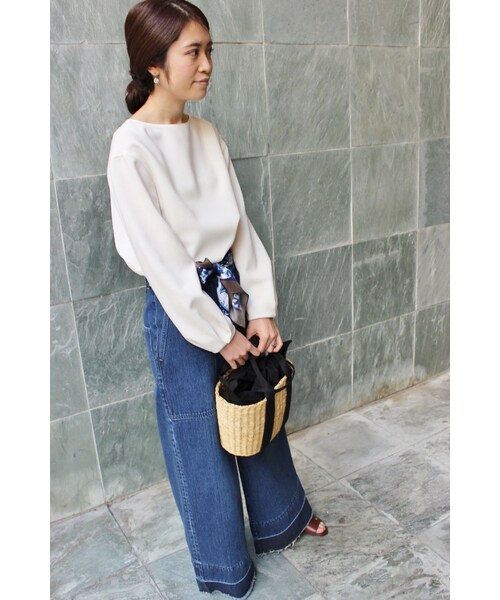 IENA(イエナ)の「《追加2》カットオフワイドデニムパンツ◆(パンツ・ブルー A・34/36/38/40)」の20枚目の写真