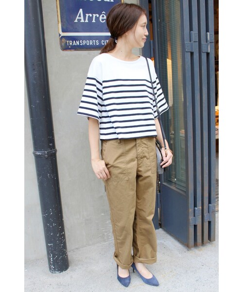 SLOBE IENA（スローブイエナ）の「《予約》ベイカーツイルストレートパンツ◆（パンツ・キャメル/カーキ・36/38/40）」の18枚目の写真