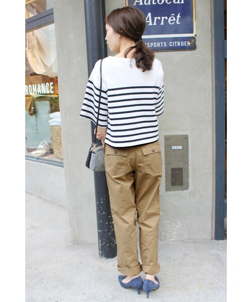 SLOBE IENA（スローブイエナ）の「《予約》ベイカーツイルストレートパンツ◆（パンツ・キャメル/カーキ・36/38/40）」の19枚目の写真