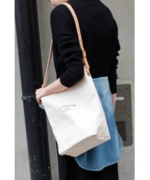 SLOBE IENA | 《予約》LE MARCHE DE VIMPETS レザーキャンバスショルダーバッグ◆(バッグ)