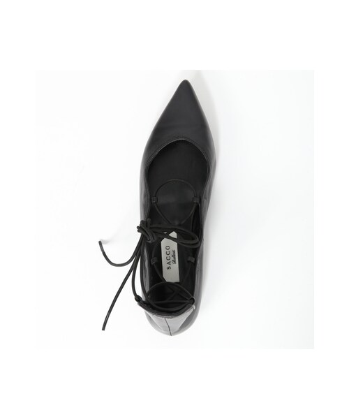 Spick & Span(スピックアンドスパン)の「レースUPフラット(シューズ・ブラック・22.5/23.5/24.5)」の6枚目の写真