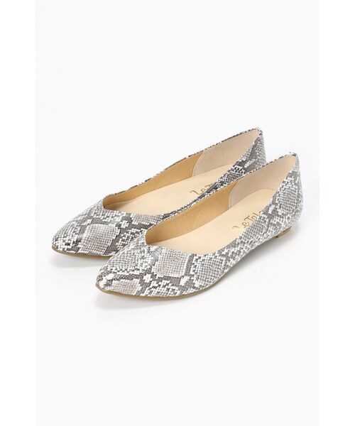 LE TALON（ルタロン）の「2cmバイアスメッシュポインテッド（シューズ・ブラック/ホワイト/キャメル/シルバー・35/35.5/36/36.5/37/37.5/38/38.5）」の2枚目の写真