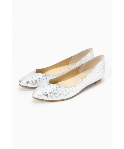 LE TALON（ルタロン）の「2cmバイアスメッシュポインテッド（シューズ・ブラック/ホワイト/キャメル/シルバー・35/35.5/36/36.5/37/37.5/38/38.5）」の4枚目の写真