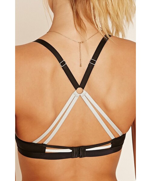 FOREVER 21（フォーエバー トゥエンティーワン）の「FOREVER 21 Microfiber Strappy Bralette（ブラジャー・レディース・Black・S/M/L）」の6枚目の写真