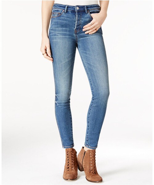 FREE PEOPLE(フリーピープル)の「Free People Free People Relaxed Skinny Medium Blue Wash Jeans(デニムパンツ・レディース・Black/Blue・24/25/26/27/28/29/30/31)」の1枚目の写真