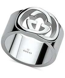 GUCCI | Gucci Gucci Women's Sterling Silver Interlocked GG Motif Wide Ring YBC190482001018(リング)