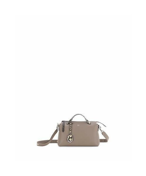 FENDI(フェンディ)の「Fendi By the Way Small Leather & Snakeskin Satchel Bag, Light Gray(ショルダーバッグ・レディース・Gray・One Size)」の1枚目の写真