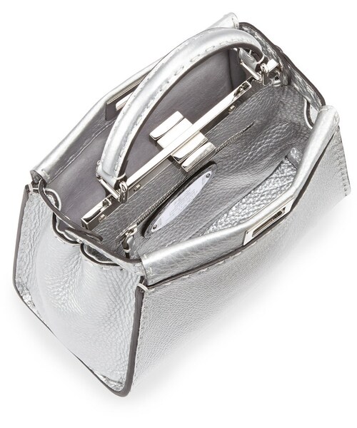 FENDI（フェンディ）の「Fendi Peekaboo Mini Satchel Bag, Silver（ショルダーバッグ）」 - WEAR
