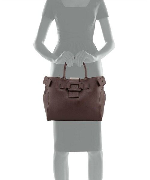 Roger Vivier Pilgrim ハンドバッグ Pilgrim Mini Bag in leather Black Woman RBWABDK0100YDRPZB999