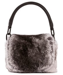 alexanderwang | Alexander Wang Rex Rabbit Fur Mini Satchel Bag, White/Gray(ショルダーバッグ)