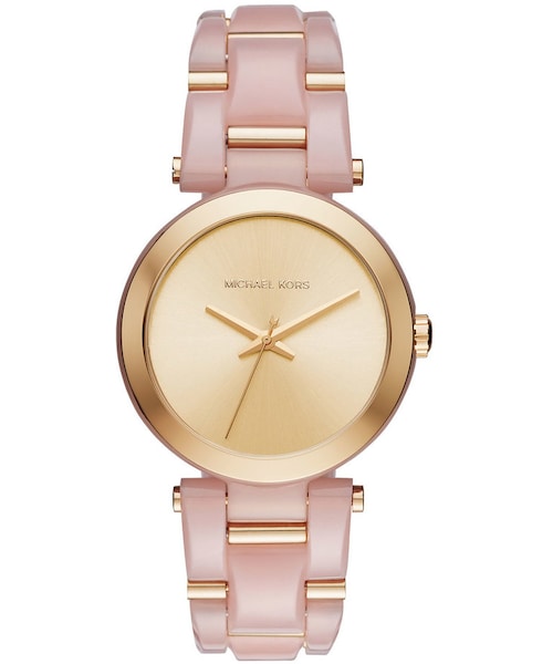 MICHAEL KORS(マイケルコース)の「MICHAEL MICHAEL KORS 36mm Delray Acetate Bracelet Watch(アナログ腕時計・レディース・Gold・One Size)」の3枚目の写真
