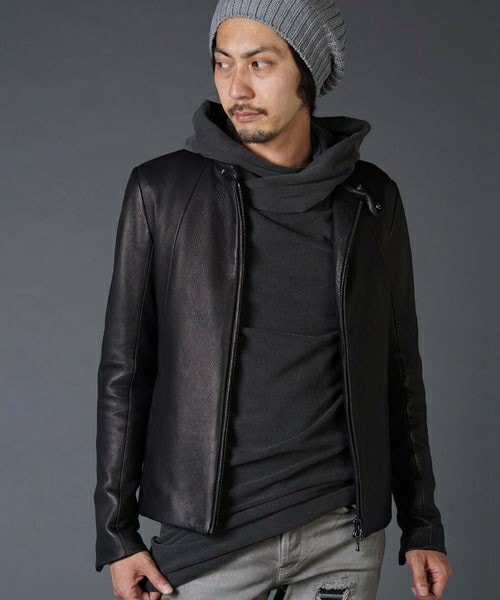CAMBIO（カンビオ）の「1365900310-Stand Up Collar Seamed Riders 