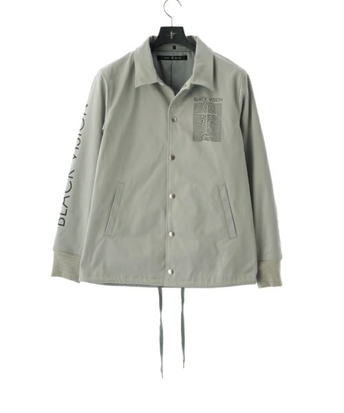 CAMBIO（カンビオ）の「439006-885B-PｽﾄﾚｯﾁBLACK VISIONﾌﾟﾘﾝﾄｺｰﾁJKT ｼﾞｬｹｯﾄ（その他・メンズ・L.GRAY/BLACK・1サイズ/2サイズ/3サイズ）」の6枚目の写真