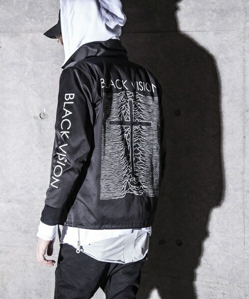 CAMBIO（カンビオ）の「439006-885B-PｽﾄﾚｯﾁBLACK VISIONﾌﾟﾘﾝﾄｺｰﾁJKT ｼﾞｬｹｯﾄ（その他・メンズ・L.GRAY/BLACK・1サイズ/2サイズ/3サイズ）」の4枚目の写真