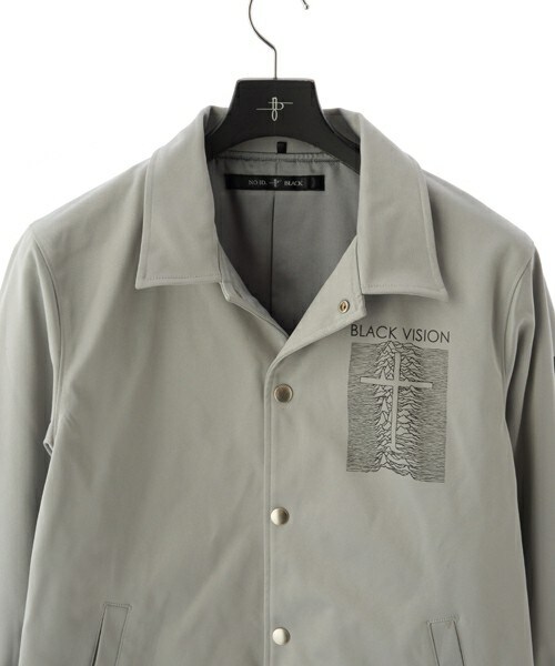 CAMBIO（カンビオ）の「439006-885B-PｽﾄﾚｯﾁBLACK VISIONﾌﾟﾘﾝﾄｺｰﾁJKT ｼﾞｬｹｯﾄ（その他・メンズ・L.GRAY/BLACK・1サイズ/2サイズ/3サイズ）」の8枚目の写真