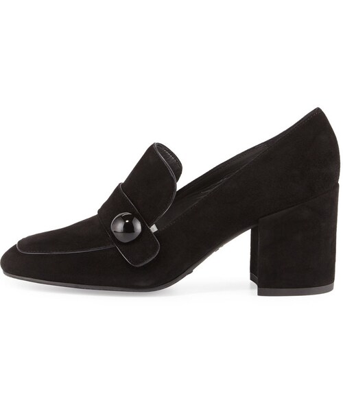 STUART WEITZMAN(スチュアートワイツマン)の「Stuart Weitzman Dundee Suede Loafer Pump, Black(パンプス・レディース・Black・7B/37EU/6B/36EU/8B/38EU/7.5B/37.5EU/9.5B/39.5EU/9B/39EU/6.5B/36.5EU/11B/41EU/5.5B/35.5EU/8.5B/38.5EU/10B/40EU/5B/35EU)」の4枚目の写真