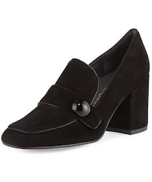 STUART WEITZMAN | Stuart Weitzman Dundee Suede Loafer Pump, Black(パンプス)