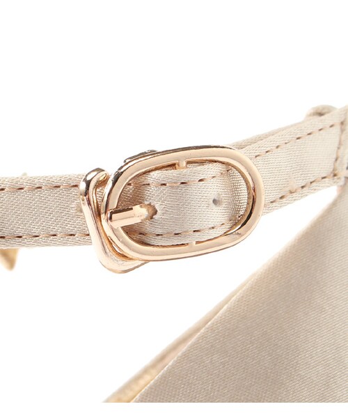 laboratory work（ラボラトリーワーク）の「ビジューストラップパンプス（シューズ・レディース・ブラック/ベージュ/ネイビー・S/M/L）」の8枚目の写真