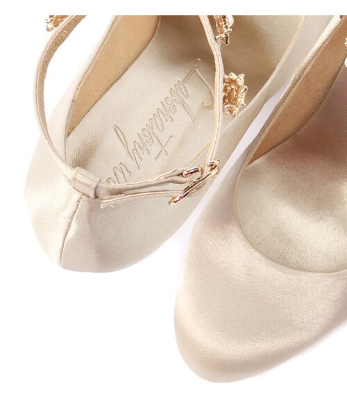 laboratory work（ラボラトリーワーク）の「ビジューストラップパンプス（シューズ・レディース・ブラック/ベージュ/ネイビー・S/M/L）」の10枚目の写真