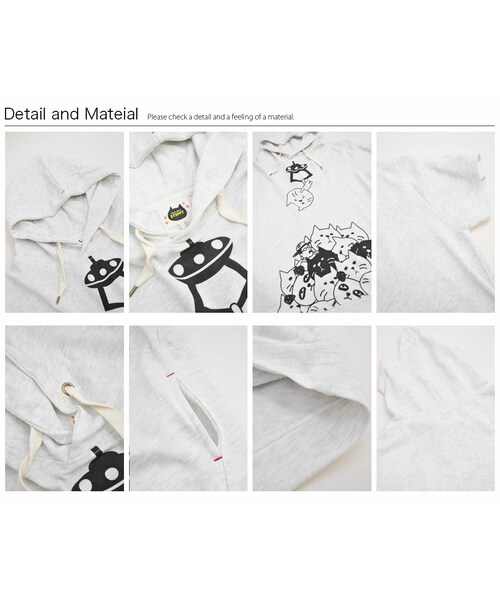 Stippy UP SMILE(アップスマイル)の「UFOキャッチャーSTIPPY Tパーカー【STIPPY】()」 - WEAR