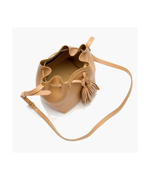 J.CREW(ジェイクルー)の「Mini bucket bag in leather(ショルダーバッグ・レディース・Brown・ONE SIZE)」の4枚目の写真