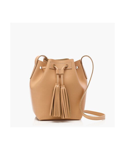 J.CREW(ジェイクルー)の「Mini bucket bag in leather(ショルダーバッグ・レディース・Brown・ONE SIZE)」の1枚目の写真