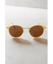 Ray-Ban | Ray-Ban Light Ray Round Sunglasses Yellow One Size Eyewear(サングラス)