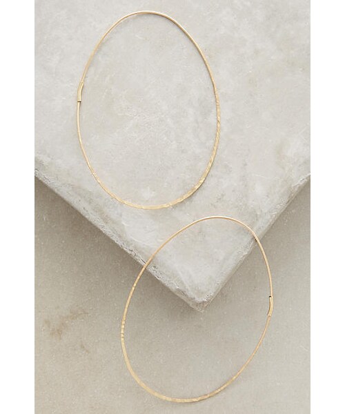 Anthropologie（アンソロポロジー）の「Anthropologie Threaded Hoops（イヤリング・レディース・Silver/Gold・One Size）」の2枚目の写真