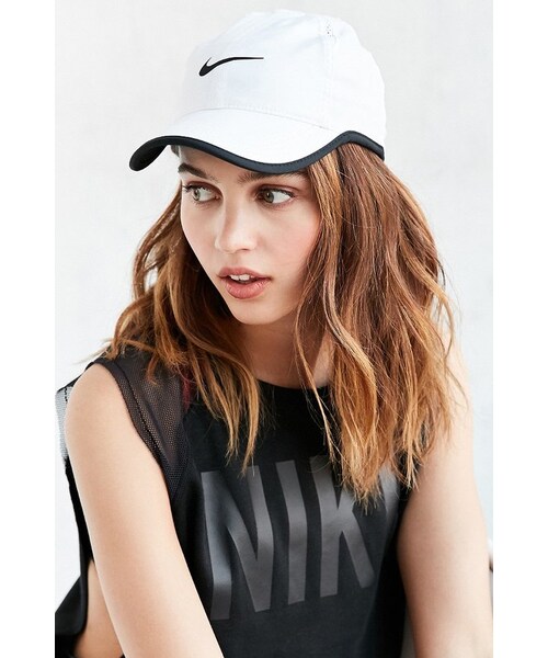 NIKE（ナイキ）の「Nike Baseball Hat（帽子・レディース・Black/White・ONE SIZE）」の5枚目の写真