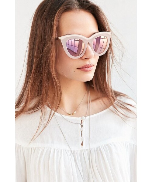 quay(キー)の「Quay Eclipse Sunglasses(サングラス・レディース・Pink/White・ONE SIZE)」の1枚目の写真