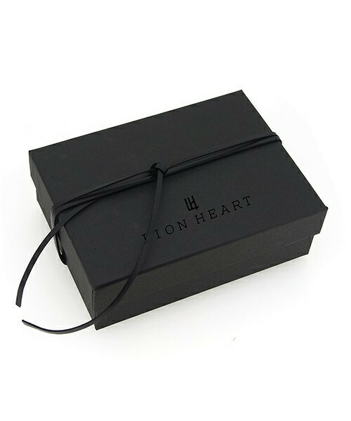LION HEART（ライオンハート）の「LION HEART ジュエリーボックス04G14BOX01(ギフト ラッピングキット 黒革コード)ネックレス ピアス リング ブレスレット