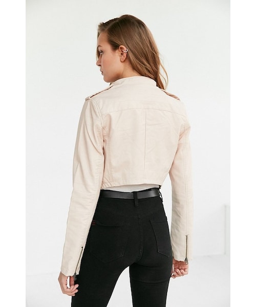 Members Only（メンバーズオンリー）の「Members Only High/Low Moto Jacket（ライダースジャケット・レディース・Gray/Pink・M/L）」の7枚目の写真